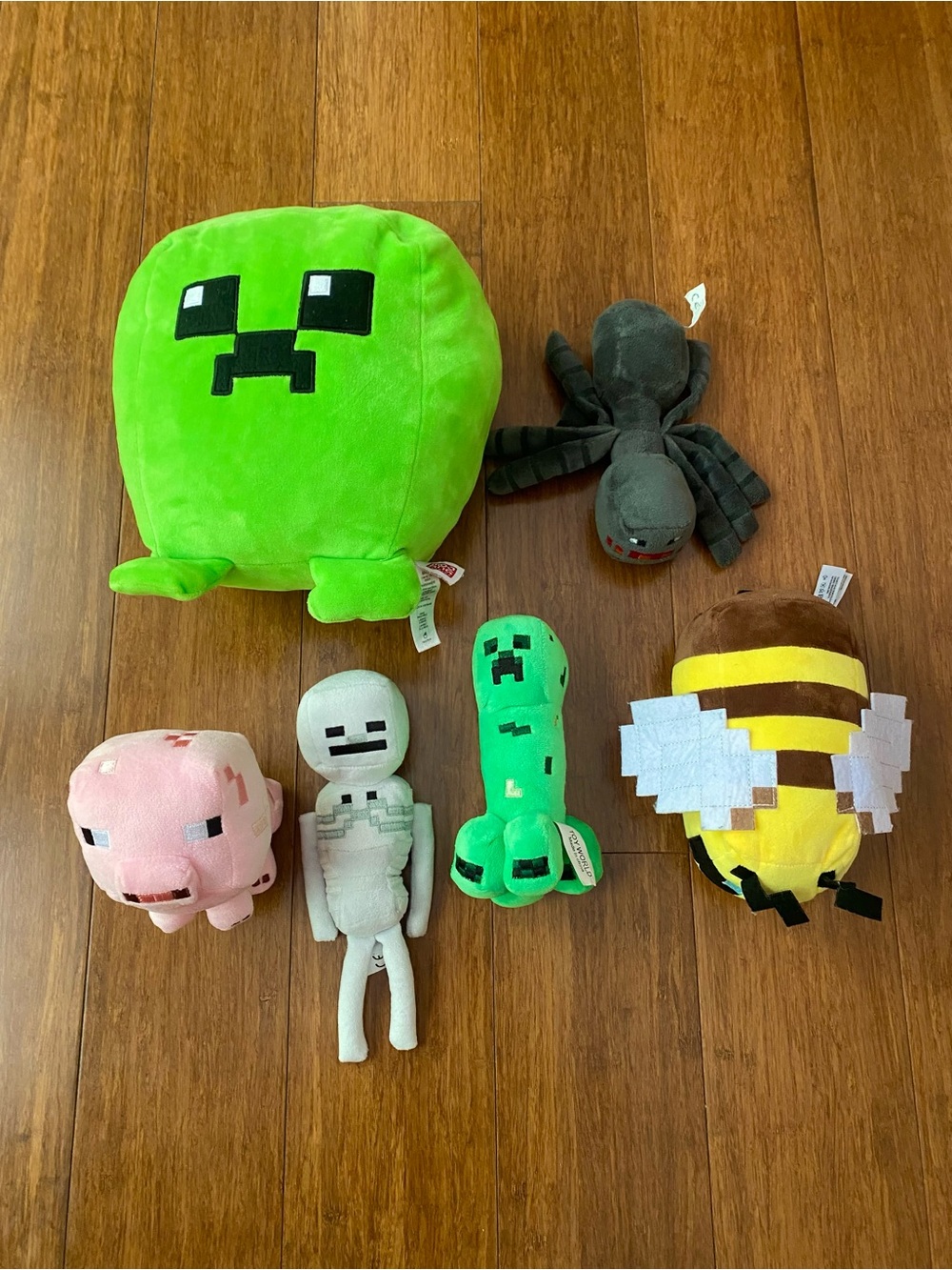 Minecraft Plush Toy Bundle - Green Creeper & Friends